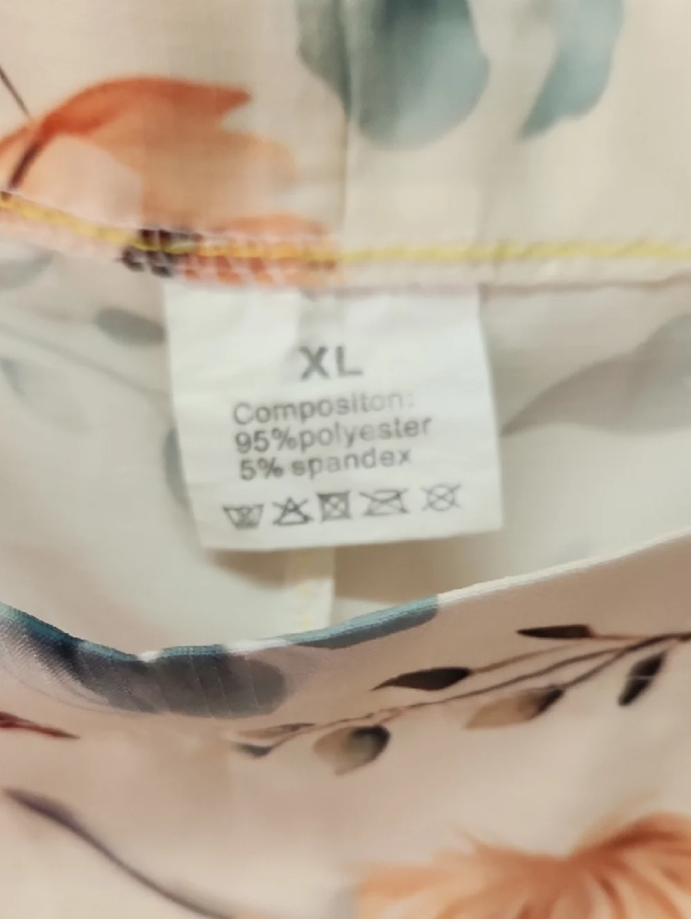 Women’s Floral & Cow Print Cotton Romper Jumpsuit - White - Picture 2 of 4